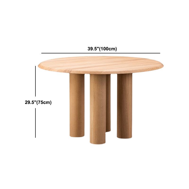 Solid Wood Dining Table Simplicity Fixed Table for Dining Room