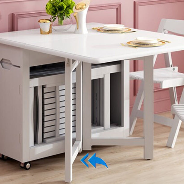 Rectangle Shape Table Contemporary Folding Dining Room Collection for Home