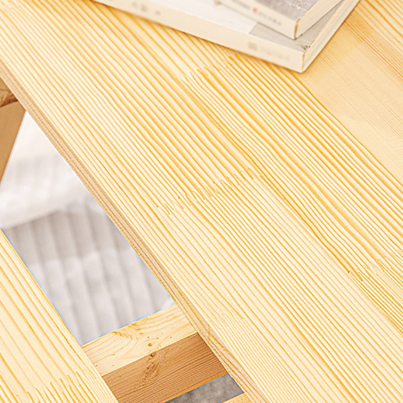 Contemporary Dining Room Wood Table Natural Pine Folding Table