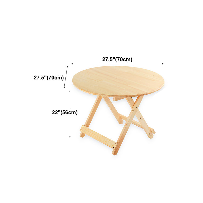 Contemporary Dining Room Wood Table Natural Pine Folding Table