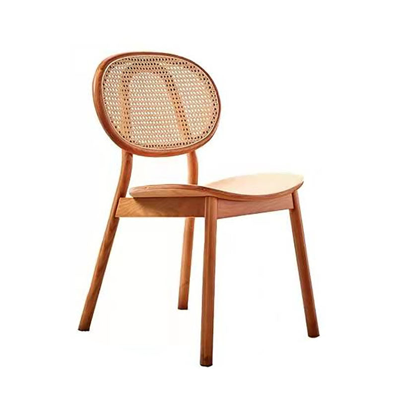 Contemporary Style Wood Dining Chair Armless Side Chairs for Restaurant