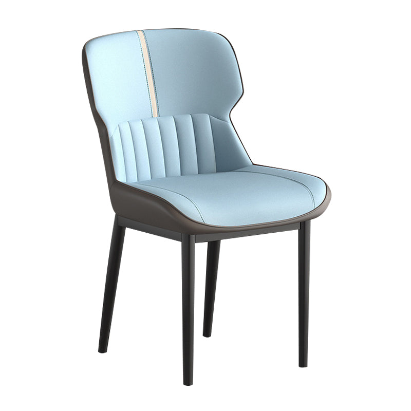 Contemporary Style Chair Kitchen Arm Side Chair with Metal Legs