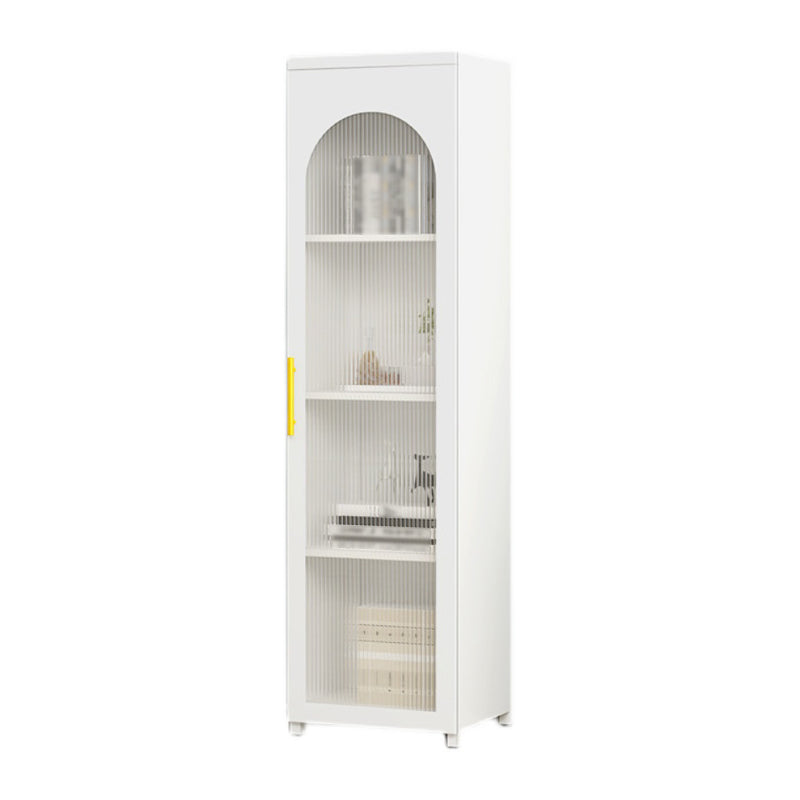Metal Industrial Standard Bookcase Vertical Bookcase with Glass Door