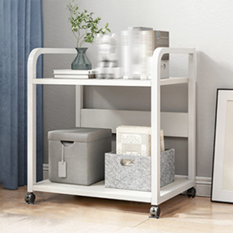 Moderner Stil offener Bücherregal Holzregal -Bücherregal mit Zaubererrädern