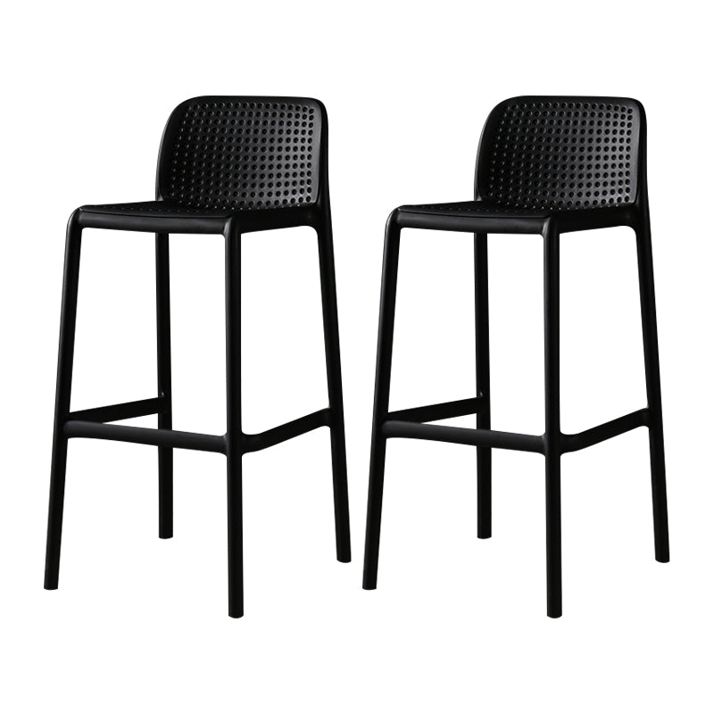 Nordic Bar-stool Plastic Counter Bar Stool for Kitchen Bar with Plastic Legs