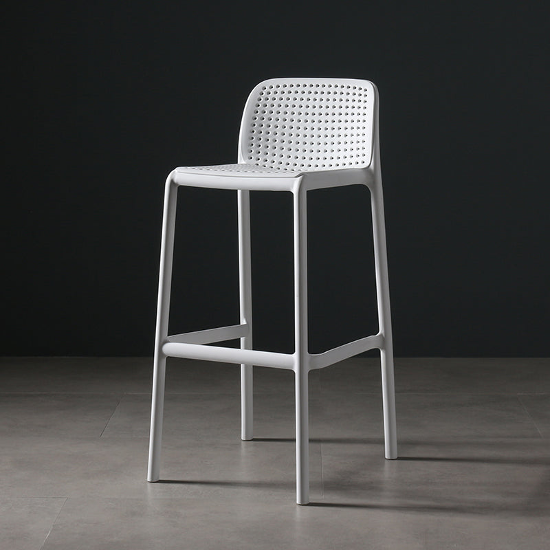 Nordic Bar-stool Plastic Counter Bar Stool for Kitchen Bar with Plastic Legs