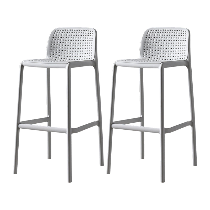 Nordic Bar-stool Plastic Counter Bar Stool for Kitchen Bar with Plastic Legs