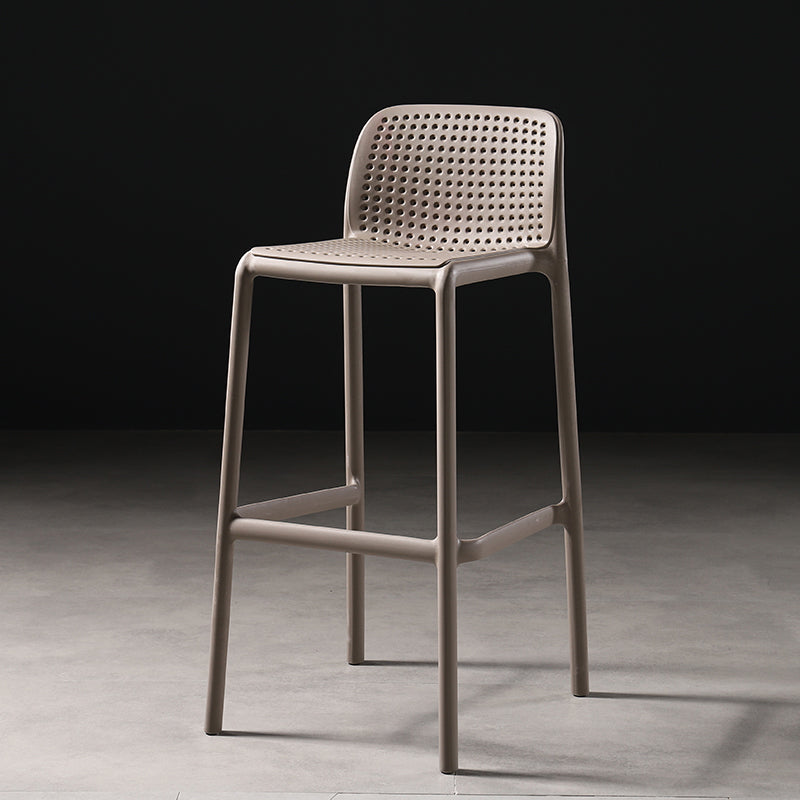 Nordic Bar-stool Plastic Counter Bar Stool for Kitchen Bar with Plastic Legs
