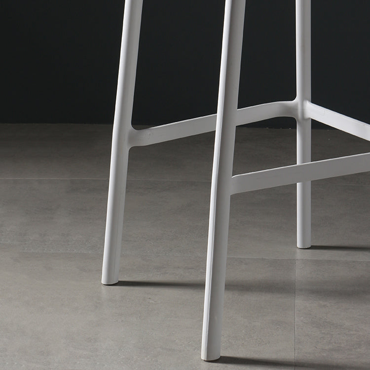 Nordic Bar-stool Plastic Counter Bar Stool for Kitchen Bar with Plastic Legs