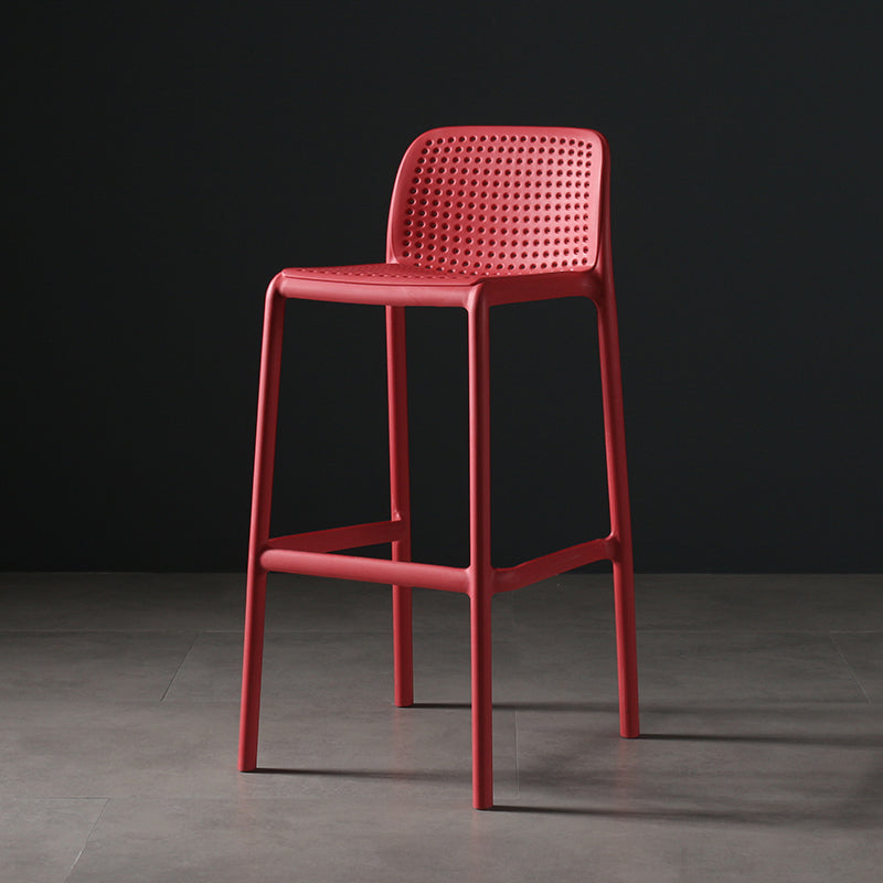 Nordic Bar-stool Plastic Counter Bar Stool for Kitchen Bar with Plastic Legs