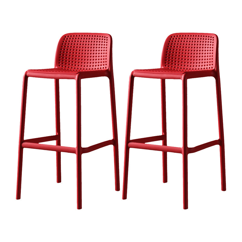 Nordic Bar-stool Plastic Counter Bar Stool for Kitchen Bar with Plastic Legs