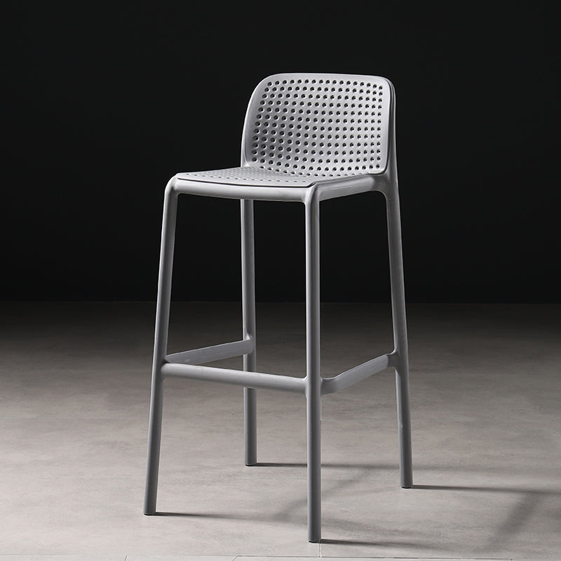 Nordic Bar-stool Plastic Counter Bar Stool for Kitchen Bar with Plastic Legs