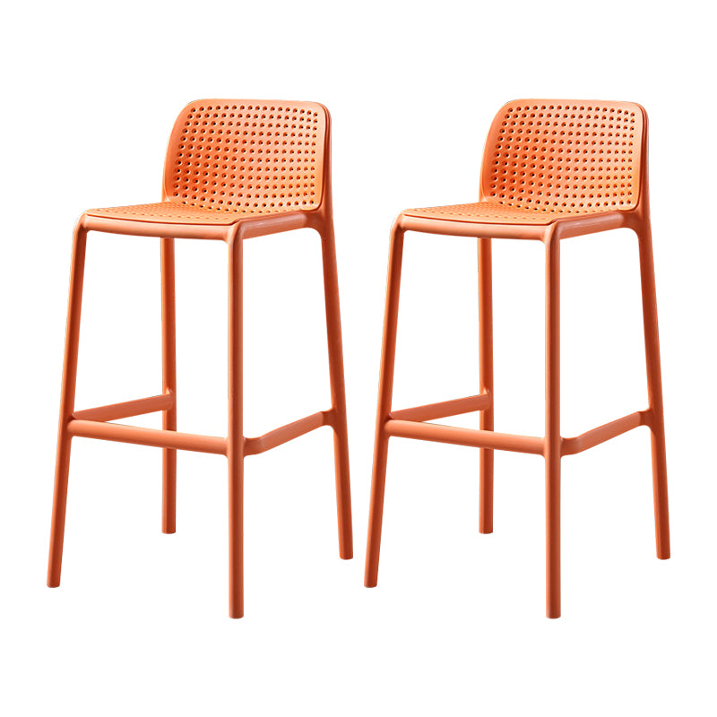 Nordic Bar-stool Plastic Counter Bar Stool for Kitchen Bar with Plastic Legs