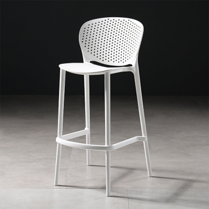 Nordic Bar-stool Plastic Counter Bar Stool for Kitchen Bar with Plastic Legs