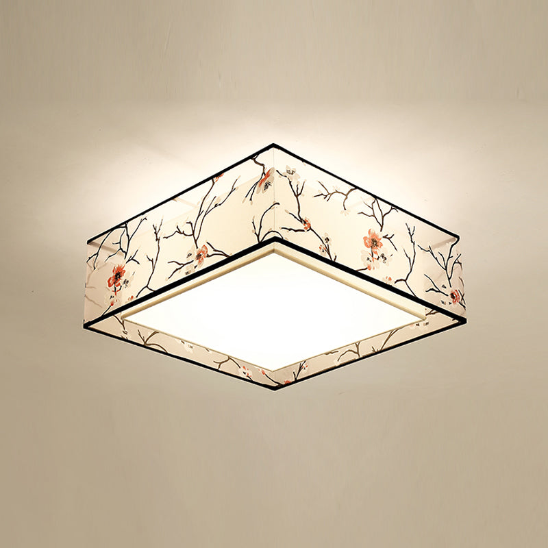 Tessuto vicino al soffitto luce geometrica tradizionale a supporto del soffitto lampada