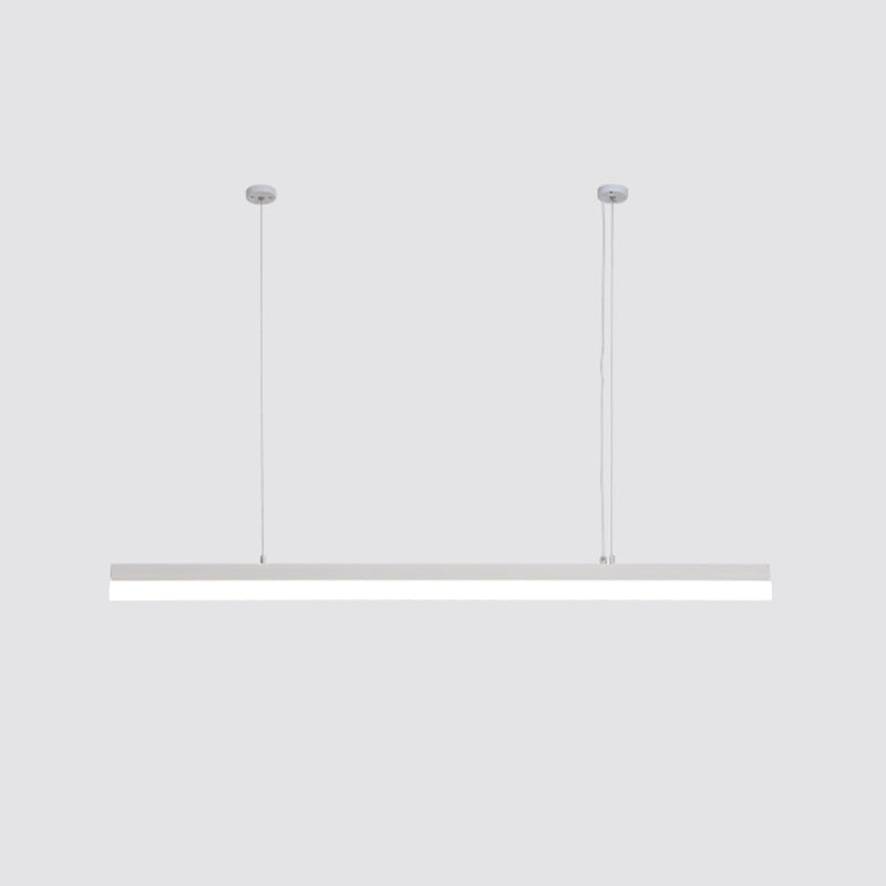 Moderne Aluminiuminselbeleuchtungskörper lineares 1-Licht-Restaurant-LED-Federungslampe