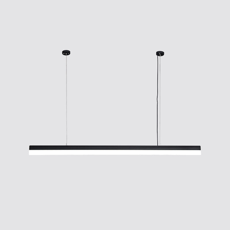 Moderne Aluminiuminselbeleuchtungskörper lineares 1-Licht-Restaurant-LED-Federungslampe