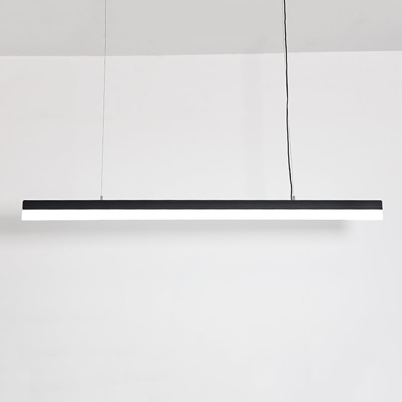 Moderne Aluminiuminselbeleuchtungskörper lineares 1-Licht-Restaurant-LED-Federungslampe