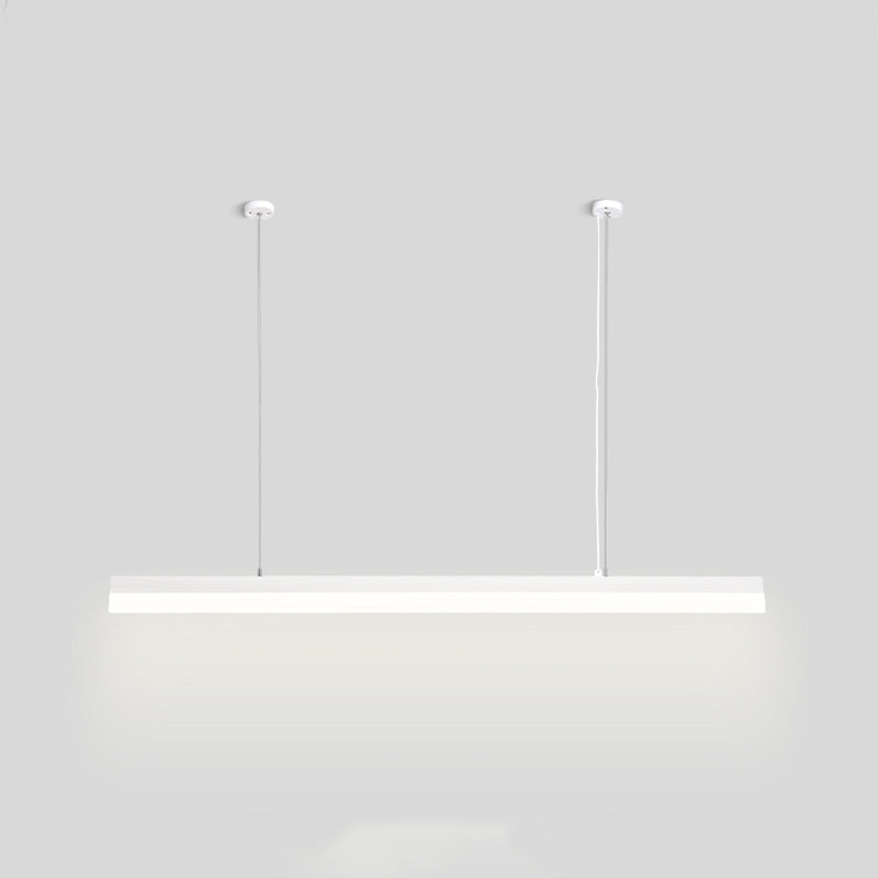 Moderne Aluminiuminselbeleuchtungskörper lineares 1-Licht-Restaurant-LED-Federungslampe