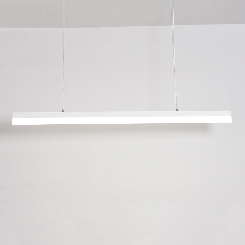 Moderne Aluminiuminselbeleuchtungskörper lineares 1-Licht-Restaurant-LED-Federungslampe