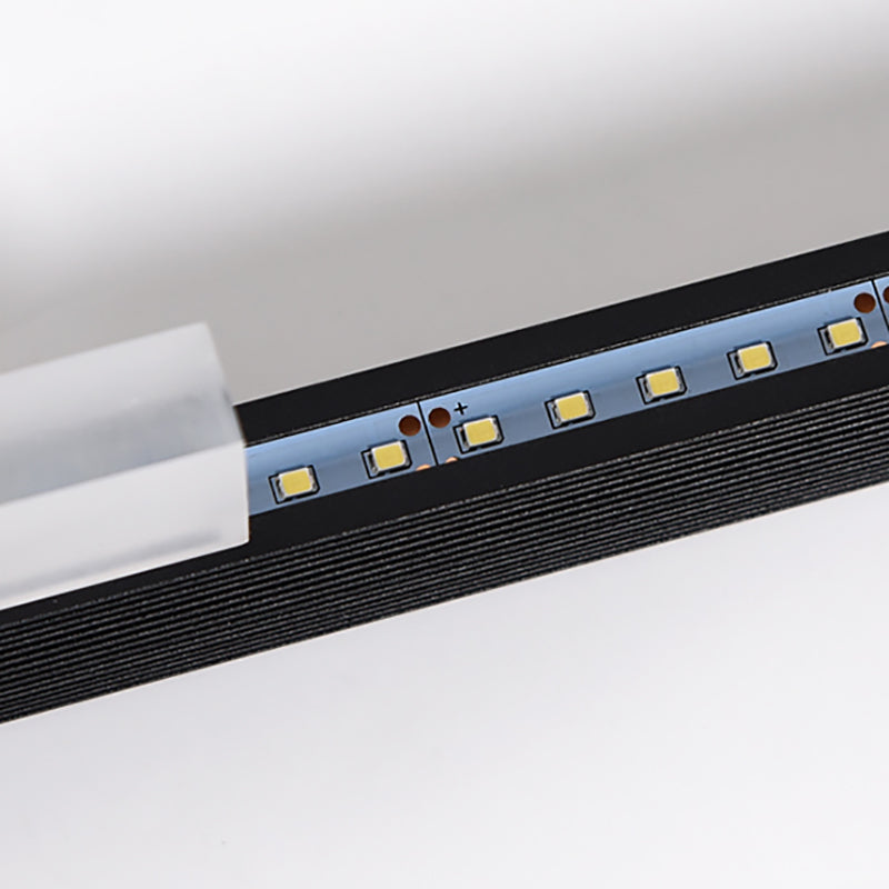 Moderne Aluminiuminselbeleuchtungskörper lineares 1-Licht-Restaurant-LED-Federungslampe