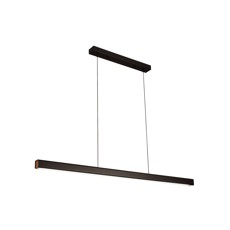 Zeitgenössische Küchenheize helle lineare Decke Anhänger Leuchtmetall 1 Licht