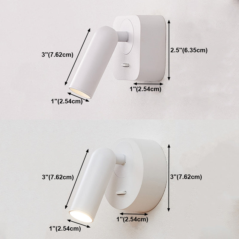 1 Light Geometric Wall Sconces Modern Style Metal Wall Mounted Reading Lights