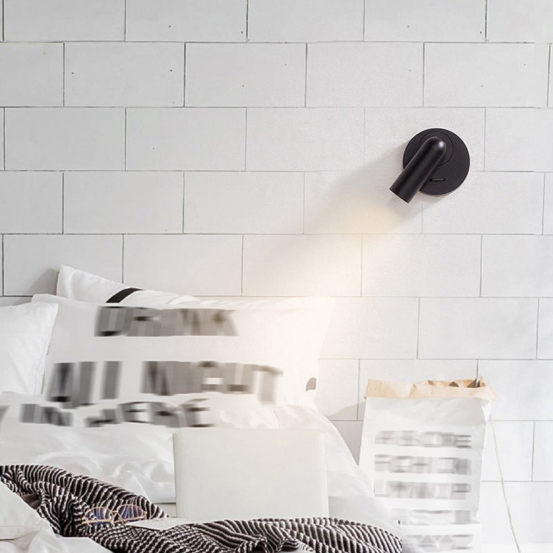 1 Light Geometric Wall Sconces Modern Style Metal Wall Mounted Reading Lights