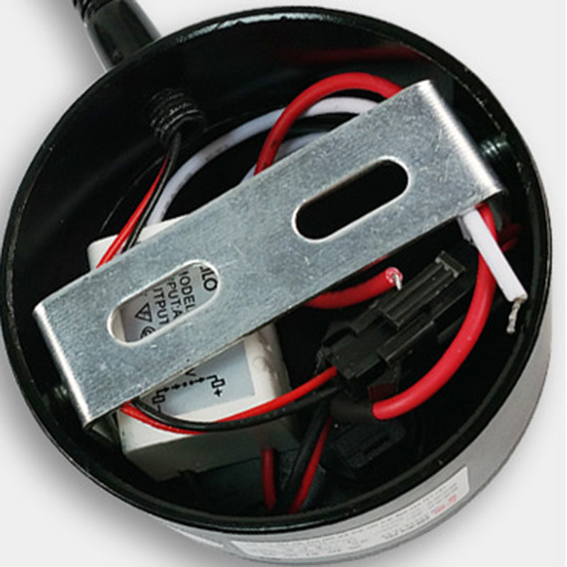 1 Light Round Wall Sconce Modern Style Metal Wall Mounted Reading Lights