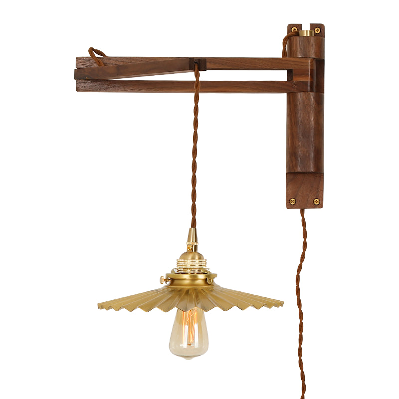 1 appliques murales géométriques légères lampes murales en bois de style moderne