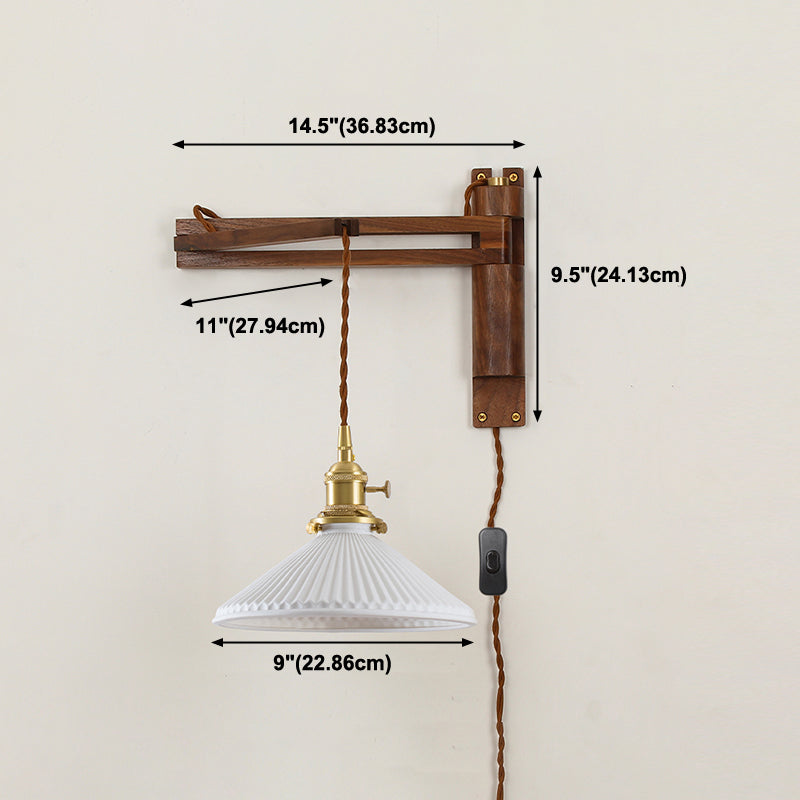 1 appliques murales géométriques légères lampes murales en bois de style moderne