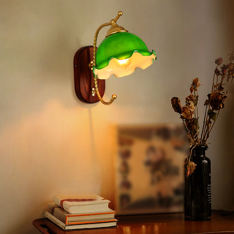 1 appliques murales géométriques légères lampes murales en verre de style moderne