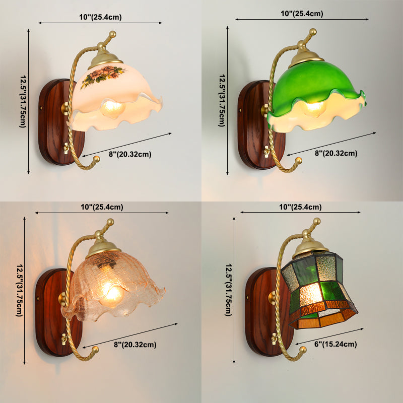 1 appliques murales géométriques légères lampes murales en verre de style moderne