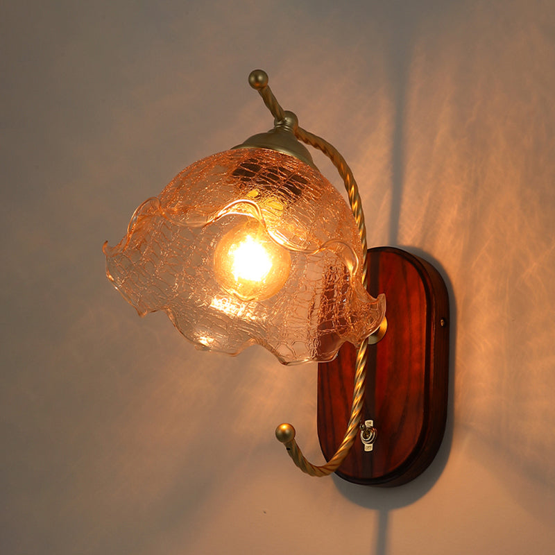 1 appliques murales géométriques légères lampes murales en verre de style moderne