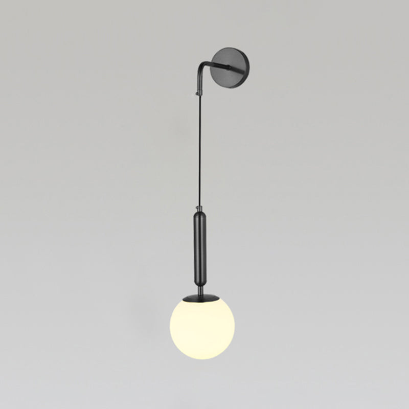 Glass Ball Wall Sconces Modern Style 1 Light Wall Mounted Lamps