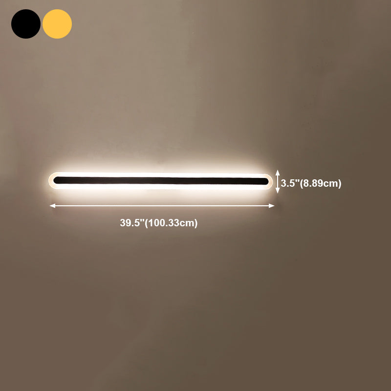 Metall Lineare Form Wandlicht moderner Stil 1-Licht-Wandmontageleuchte