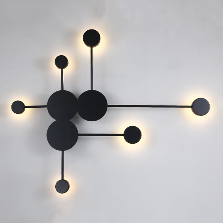 Géométrie Forme des lumières murales en métal Modern Style 6 Lampes de montage mural clair