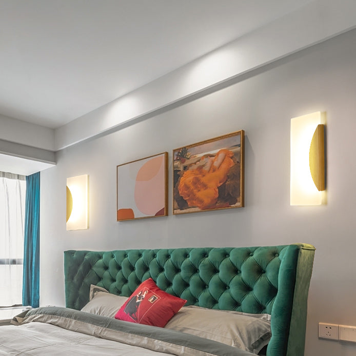 Geometry Shape Metal Wall Light Modern Style 1 Light Wall Mount Lamp