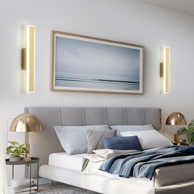Forme de rectangle Lumières murales en métal moderne luminaires muraux de style moderne