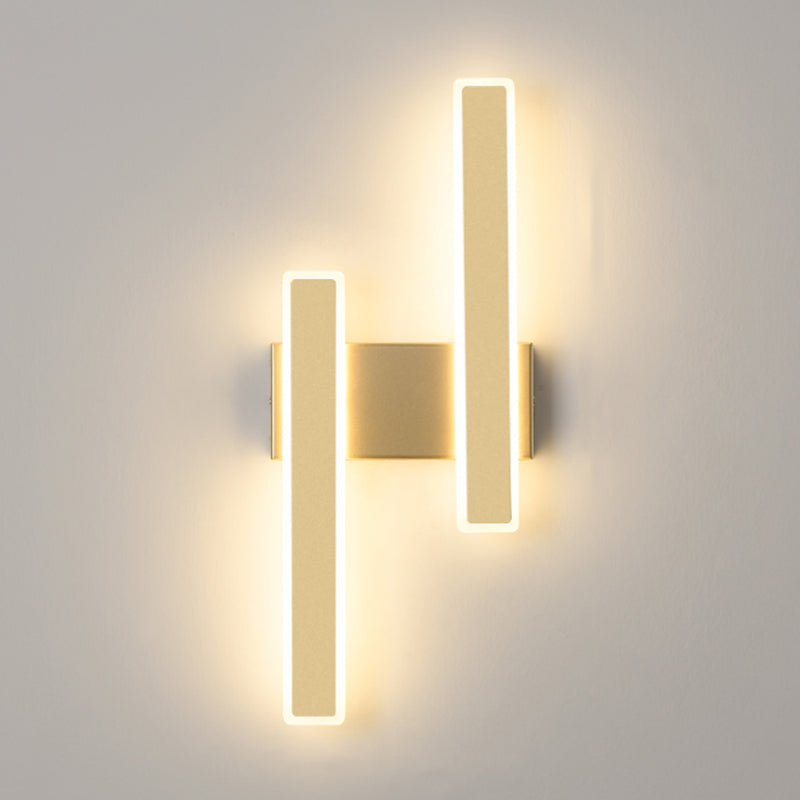 Forme de rectangle Lumières murales en métal moderne luminaires muraux de style moderne