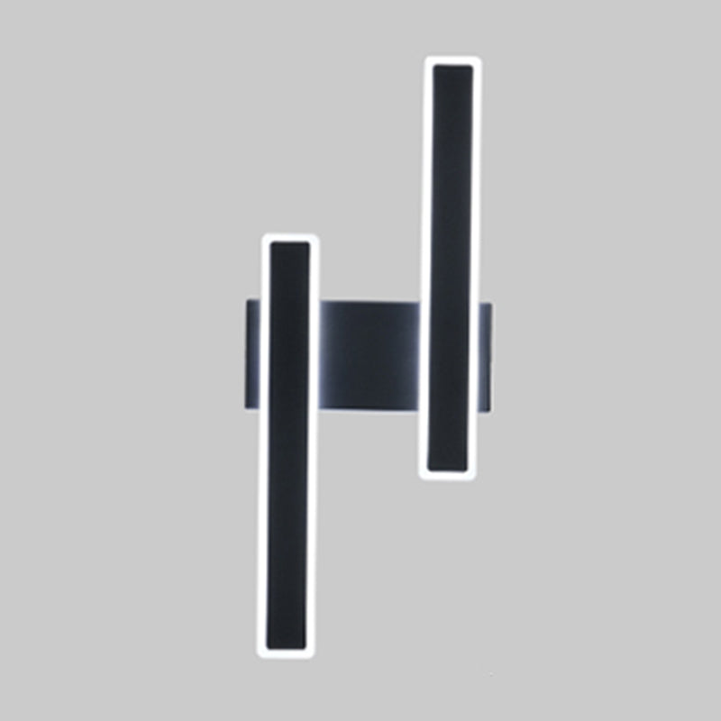 Forma de forma rectangular luces de pared de metal lámparas de estilo de pared de estilo moderno