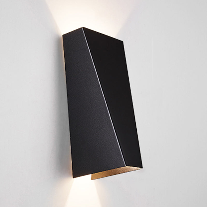 Luces de pared de forma de geometría de estilo contemporáneo de metal luces de montaje de pared de 2 luces