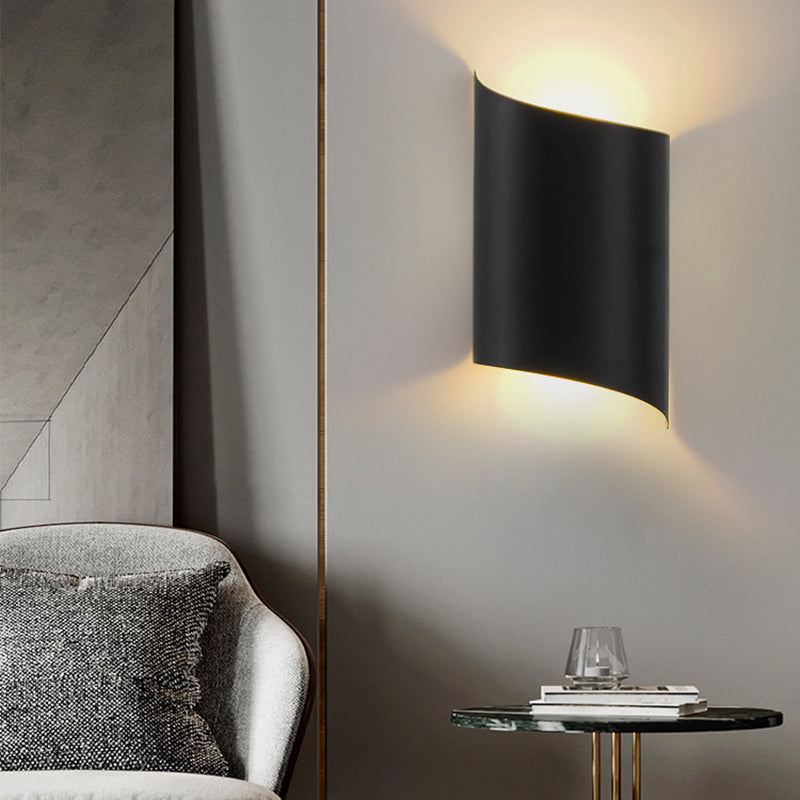 Luces de pared de forma de geometría de estilo contemporáneo de metal luces de montaje de pared de 2 luces