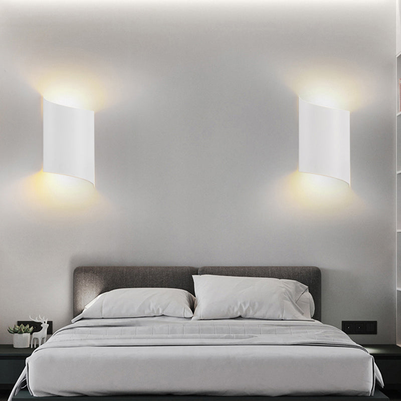 Luces de pared de forma de geometría de estilo contemporáneo de metal luces de montaje de pared de 2 luces
