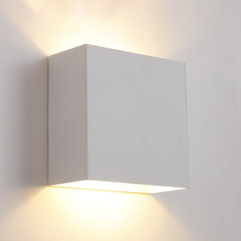 Luces de pared de forma de geometría de estilo contemporáneo de metal luces de montaje de pared de 2 luces