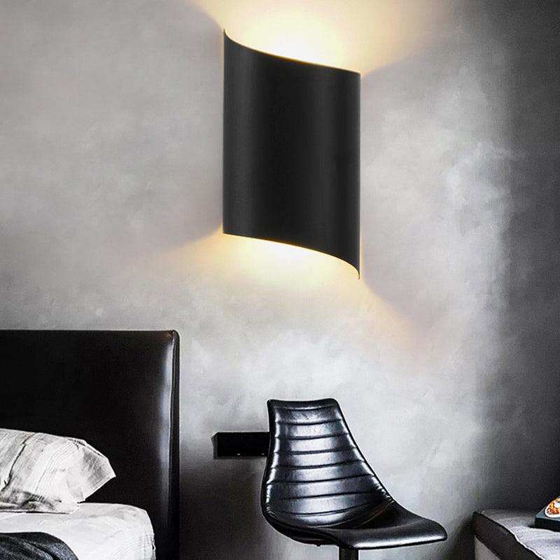 Luces de pared de forma de geometría de estilo contemporáneo de metal luces de montaje de pared de 2 luces