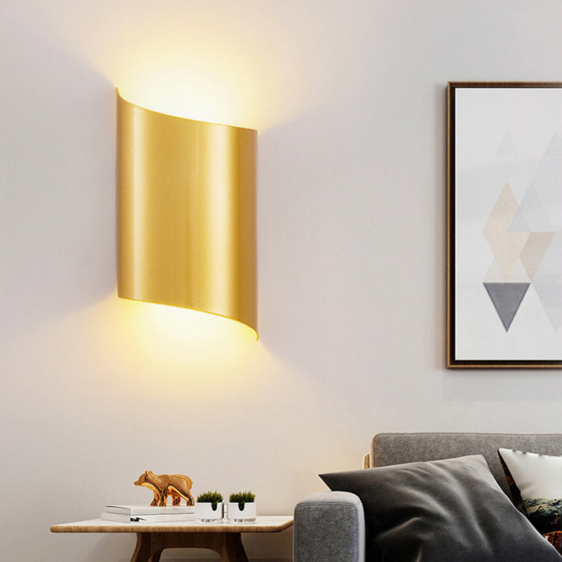 Luces de pared de forma de geometría de estilo contemporáneo de metal luces de montaje de pared de 2 luces
