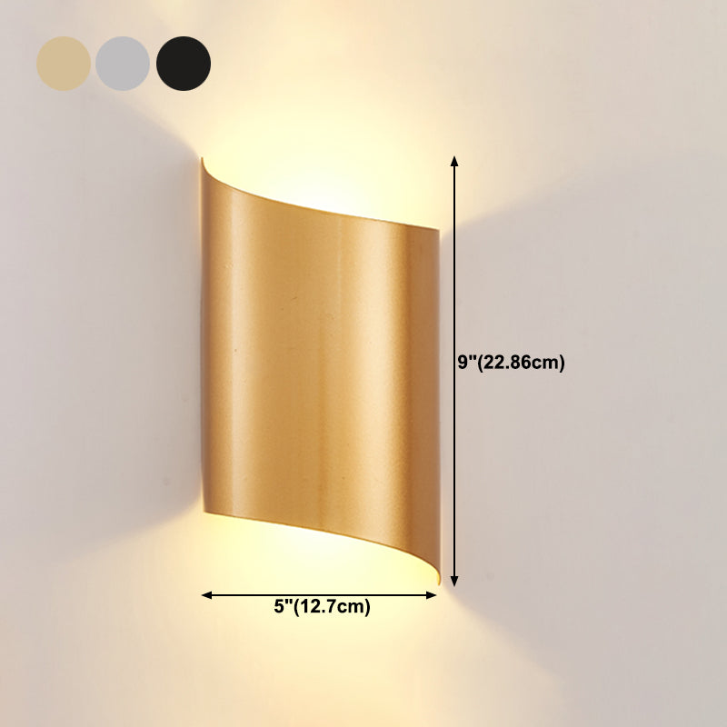 Luces de pared de forma de geometría de estilo contemporáneo de metal luces de montaje de pared de 2 luces