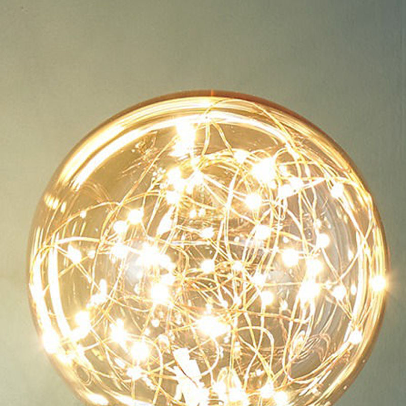 Lumière murale de forme sphérique Métal de style métal à 1 lumière Lumière