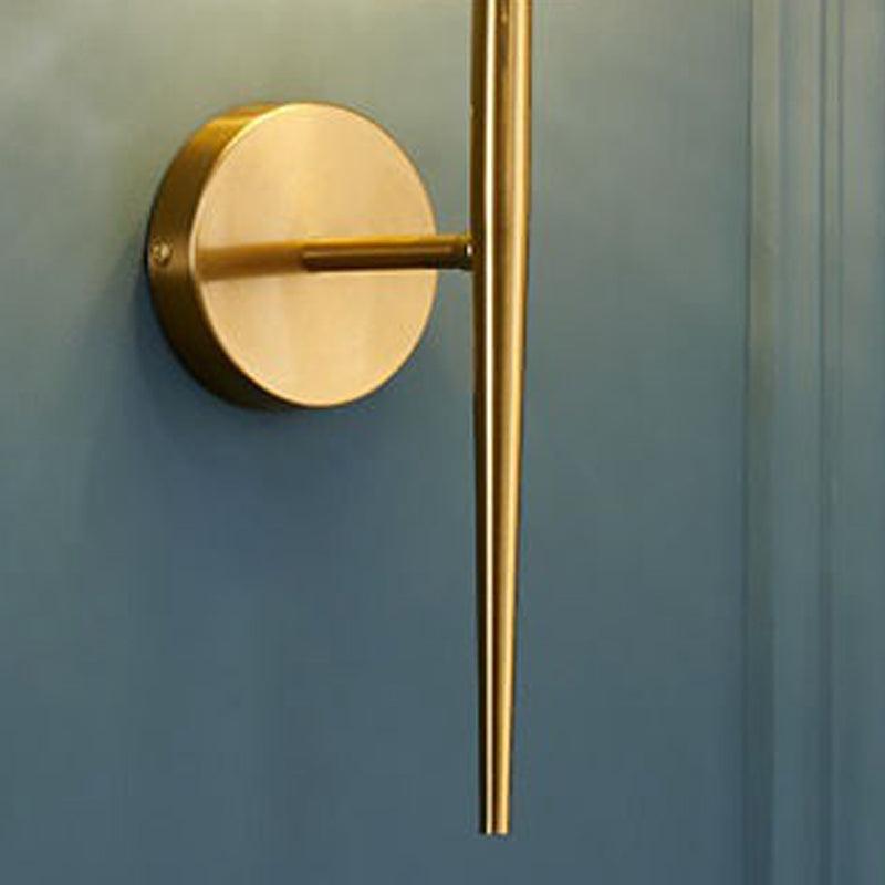 Luz de pared de forma esférica Metal de estilo moderno de metal 1 luces de montura de pared